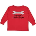 thumbnail image 3 of Inktastic Grandpa's Little Helper Boys or Girls Long Sleeve Toddler T-Shirt, 3 of 5