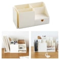 thumbnail image 4 of Organizador de escritorio, caja de almacenamiento, estantería de oficina, portalápices, contenedores de escritorio, artículos diversos blanco, 4 of 9