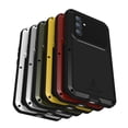 thumbnail image 4 of for Samsung Galaxy S23 FE Metal + Silicone Case, Heavy Duty Shockproof Rugged Case with Built-in Glass Screen Protector, 360 Full Body Protective Tough Cover for Samsung Galaxy S23 FE, Red, 4 of 7