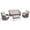 Brown/Beige, variant on Jentlehouse Outdoor Patio Furniture Set,All-Weather Wicker Sofa Set with Outdoor Rockers & 2-Tier Table,Outdoor Conversation Furniture Set for Garden Porch Balcony Deck