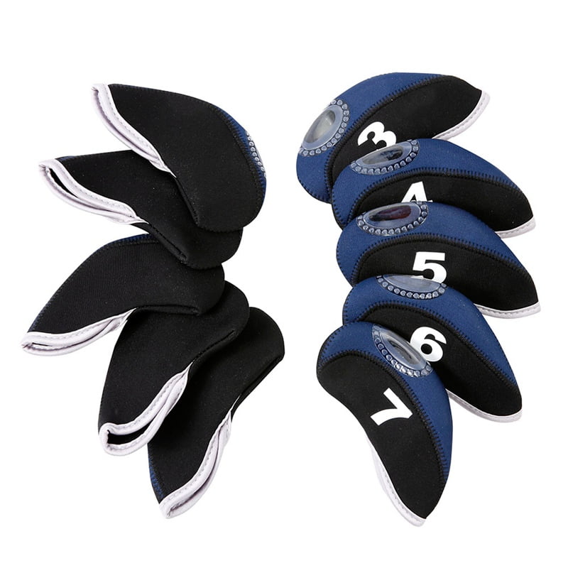 AkoaDa New Neoprene 10pcs/set Golf Club Iron Head Covers Set Golf Irons