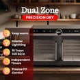 thumbnail image 3 of Deshidratador de alimentos Magic Mill DualZone con 16 bandejas de acero inoxidable, 3 of 8