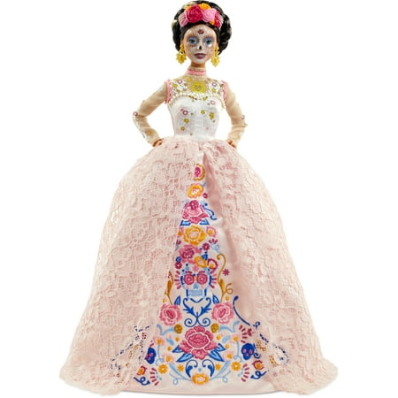 Barbie Signature Dia De Muertos 2020 Doll (12-in Brunette) in Dress and Flower Crown