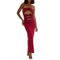thumbnail image 5 of KelaJuan Womenacute;s Summer Long Skinny Dress Black Sleeveless Backless Hanging Neck Hollow Dress, 5 of 6