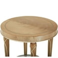 thumbnail image 3 of Michael Amini Villa Cherie Wood & Glass End Table - Caramel, 3 of 5