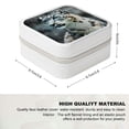 thumbnail image 2 of FCXZI Snow Leopard Flexible Storage Jewelry Box - Compact PU Leather Organizer White, 2 of 5