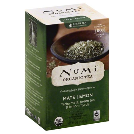 - Numi Tea Mate Lemon Rainforest Green Tea - 18 Bags