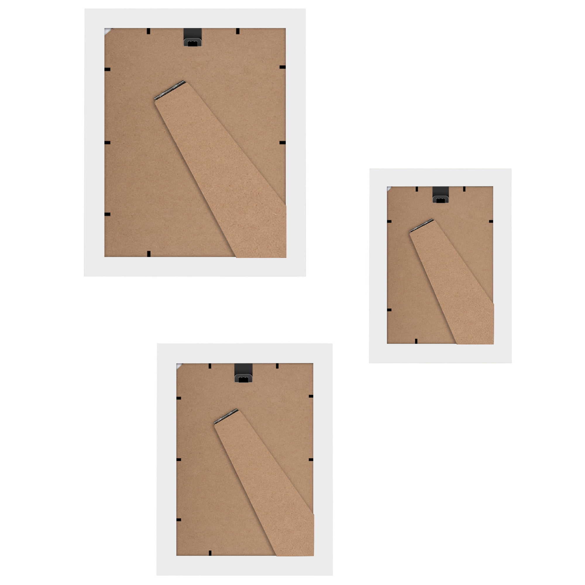 Americanflat 10 Pack Picture Frame with Shatter-Resistant Glass 8x10, 5x7, 4x6 Gallery Wall Signature - White