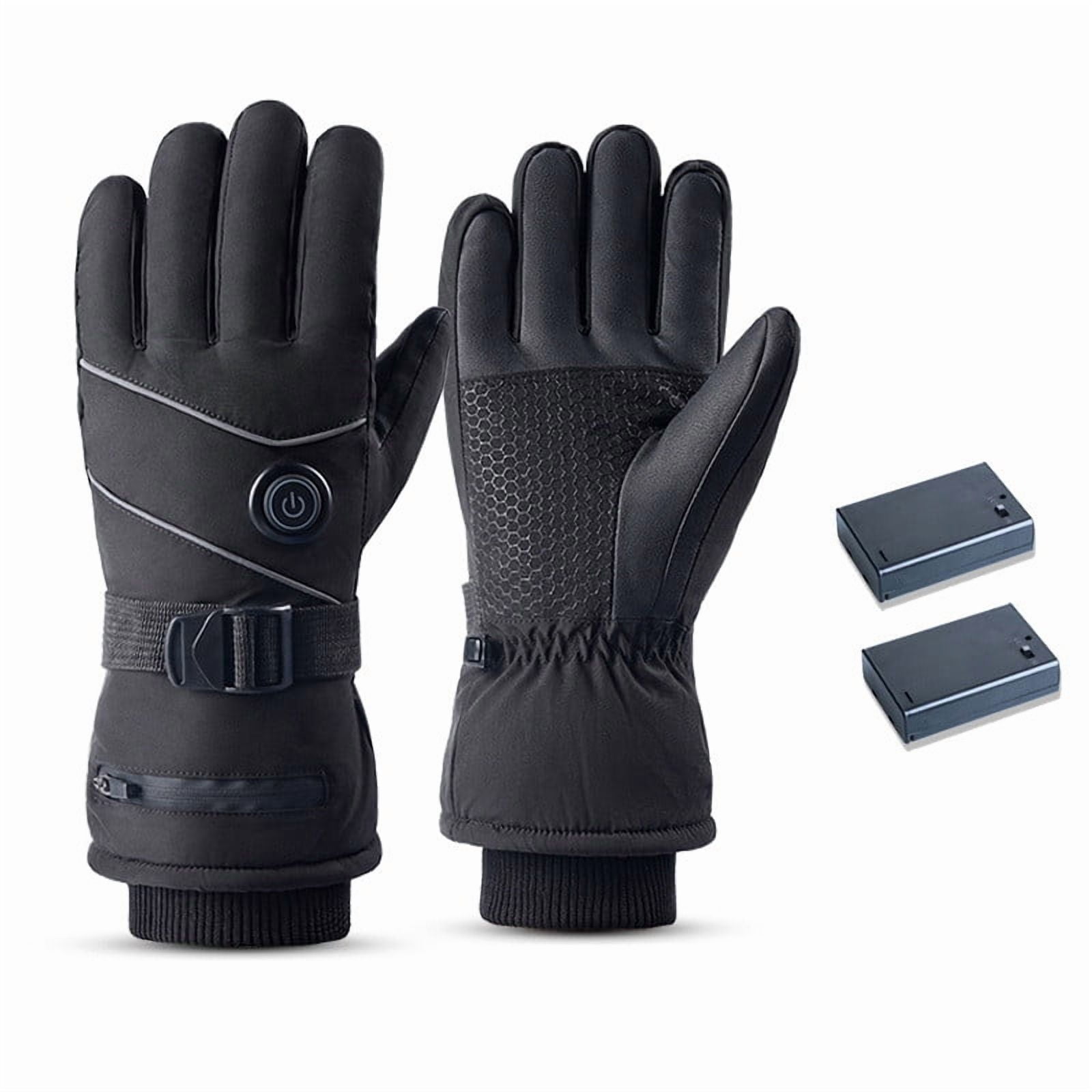 Heated Glove Hand Warmer with Battery Box, Winter Heating Gloves for Motorcycle Skiing Camping Fishing, Outdoor Cold Weather Sports Accessories for Men Women