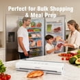thumbnail image 4 of Vacuum Sealer Machine for Food, 5-in-1 Food Saver with Built-In Cutter & 20 BPA-Free Bags &ndash; Dry & Moist Modes, Compact Easy-to-Use Vacuum Seale, 4 of 6