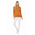 thumbnail image 4 of Yemak Women's Silky Soft Long Sleeve Boat Neck Soft Knit Sweater Top MK8140-GRY-M-BD, 4 of 4