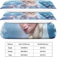 thumbnail image 5 of HOUKIG Frozen Print Duvet Cover 3pcs Bedding Set Anime Characters Quilt Cover Comforter Cover Soft Easy Care Hotel Comforter Cover with Zipper & Ties, 5 of 5