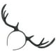 thumbnail image 5 of Diademas negras con astas para niñas, diadema larga con orejas de cuerno de ciervo, corona de pelo de alce, tocado para fiesta de Halloween, cumpleaños y Navidad., 5 of 6