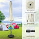 thumbnail image 4 of Sombrilla de patio Simple Deluxe de 2,7 m para exteriores con inclinación y manivela Crea, 4 of 6