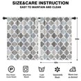thumbnail image 2 of Blackout Kids Curtains,Blue Quatrefoil Geometric Pattern Childrens Insulated Curtains Set Of 2,Bedroom Essentials,Toddler Room Decor 42x54in(106x137cm), 2 of 5
