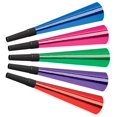 thumbnail image 1 of Beistle 88609-MC100 9 in. Cornes de Papier d'Aluminium&44; Couleur Assortie, 1 of 1