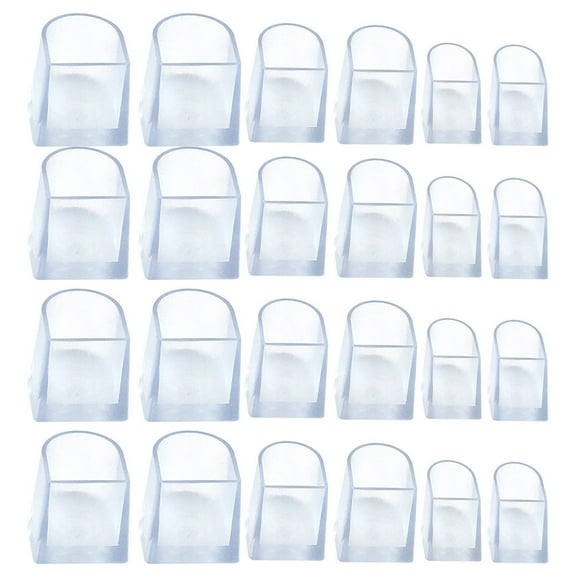 12Pairs Creative High Heel Shoe Heel Protector PVC Anti-slip Shoe Heel Cover