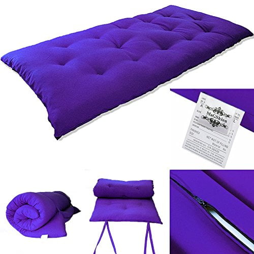 Sleeper Bedding Mats 3x27x80 Floor Rolling Futon Mattresses Purple 