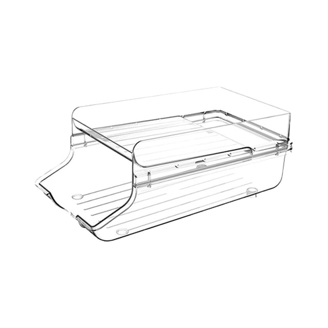 EGNMCR Closet Organizers and Storage, Storage Trunks & Bag Japanese Refrigerator Beverage Storage Box Food Grade Double Beer Drink Can Storage Rack Kitchen Sorting Storage a Crisper