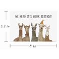 thumbnail image 2 of Tarjeta de cumpleaños Gonzey Llama divertida con amigos alpaca, 2 of 7