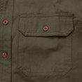 thumbnail image 6 of Bxsruta Mens Long Sleeve Shirts Casual Button Down Utility Shirts with Pockets, 6 of 6