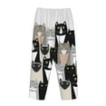 thumbnail image 5 of Bingfone Pajamas For Women,Colors Cats Pajama Pants With Pockets-Large, 5 of 9
