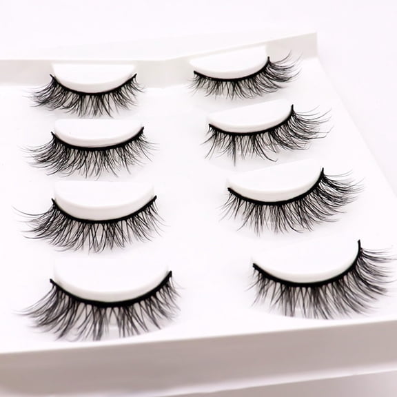 Travelwant 20Pairs Lashes False Eyelashes Cat Eyes Wispy Natural Faux Mink Lashes Light Volume Short Fake Eye Lashes
