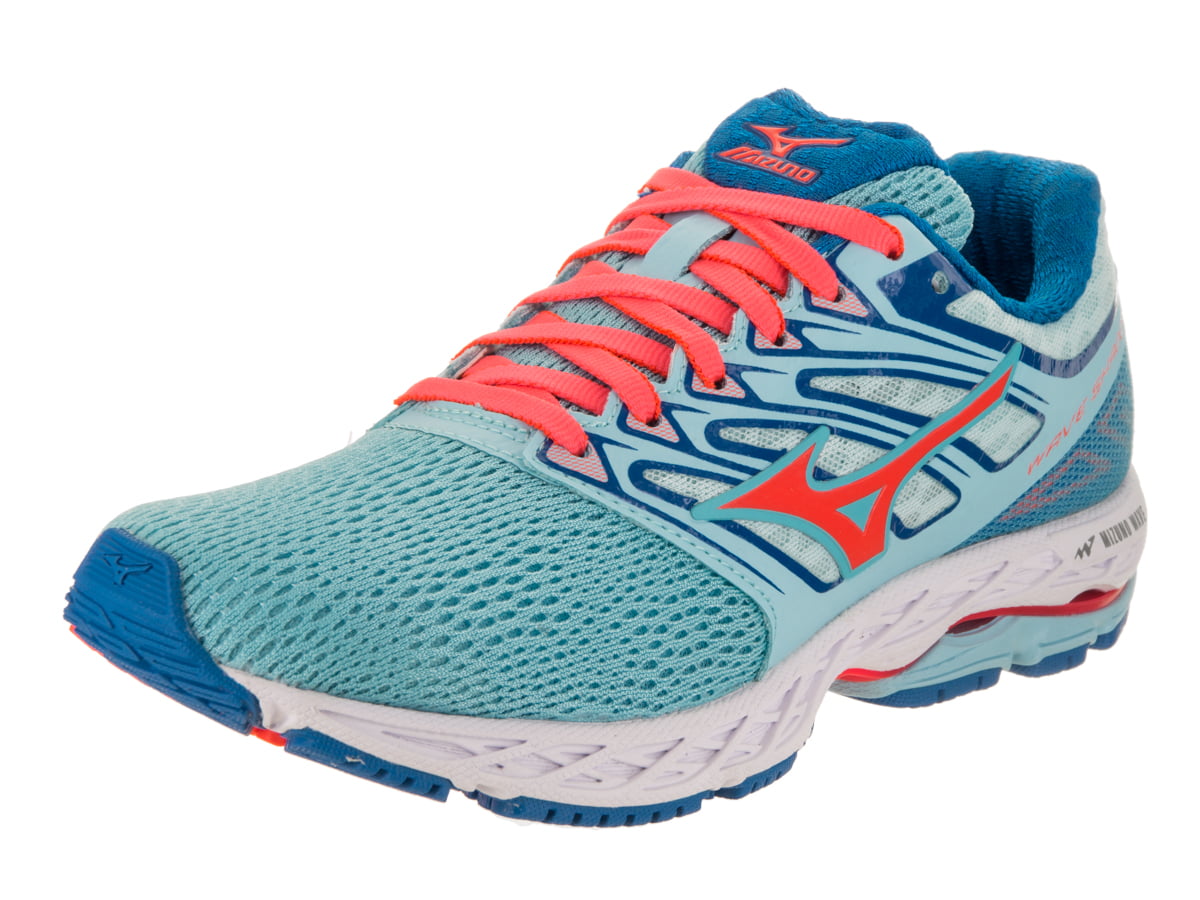 Mizuno Women's Wave Shadow Blue Topaz / Fiery Coral Imperial Ankle-High ...