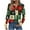 Green 01, variant on Women Christmas T-Shirts Snowman Snowflakes Xmas Printed V Neck Graphic Tee Long Sleeve Loose Holiday Tops (XL, Green 01)