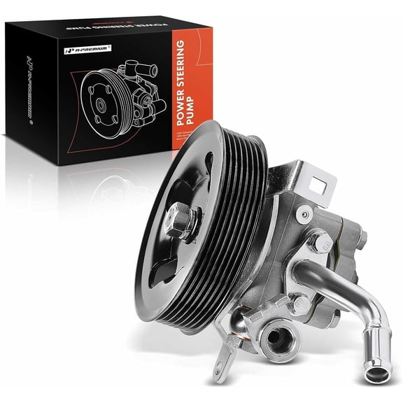 A-Premium Power Steering Pump, with Pulley, Compatible with Nissan Frontier 2005-2019, Pathfinder 2005-2012, Xterra 2005-2015 & Suzuki Equator 2009-2012, 4.0L, Replace# 491109CA0A, 49110EA200