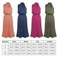 thumbnail image 6 of IDOPIP Women's Elegant Sleeveless Satin Dresses Halter Mock Neck Elastic Waist Cocktail Party Dress, 6 of 6