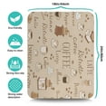 thumbnail image 5 of Dish Drying Mat, Coffee Text Absorbent Coffee Bar Mat for Countertops, Coffee Bar Accessories for Kitchen Counter Coffee Maker Coffee Pot Dining Room Decoration 18x24in, 5 of 7