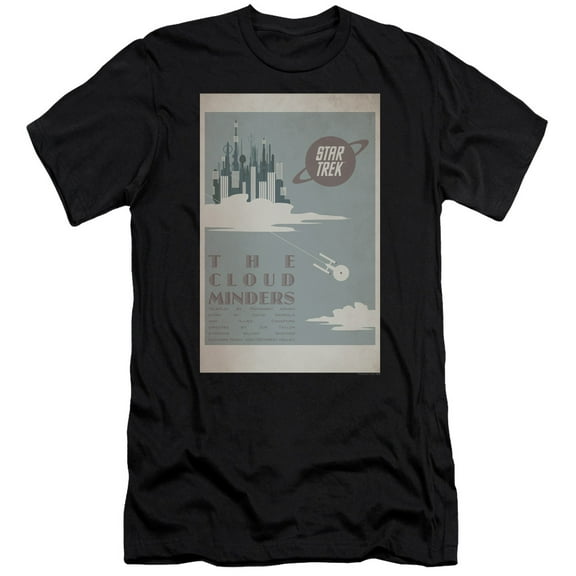 Star Trek Tos Episode 76 Adult 30/1 T-Shirt Black