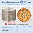 thumbnail image 2 of Cottagecore Linen Drum Lampshades Rustic Wooden Plank Natural Texture Earthy Tones 13"x13"x10" Light Shade for Table Lamps Floor Lamp Shades Lampshade Replacement Assembly Required, 2 of 8