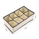 thumbnail image 3 of Estuche de almacenamiento de 8 rejillas para calcetines Organizador plegable de sujetadores y ropa interior, 3 of 8