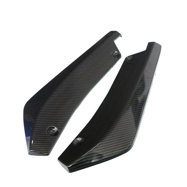 2 Piezas de Fibra de Carbono para Carrocería de Coche, Parachoques Trasero, Alerones, Kit de , Divisores, Protectores