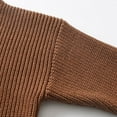 thumbnail image 6 of Lenpel Girls Boys' Sweaters Toddler Baby Long Sleeve Crewneck Embroidery Chunky Knit Pullover Sweater Tops Infant Newborn Clothes(Coffee,3-4 Years), 6 of 6