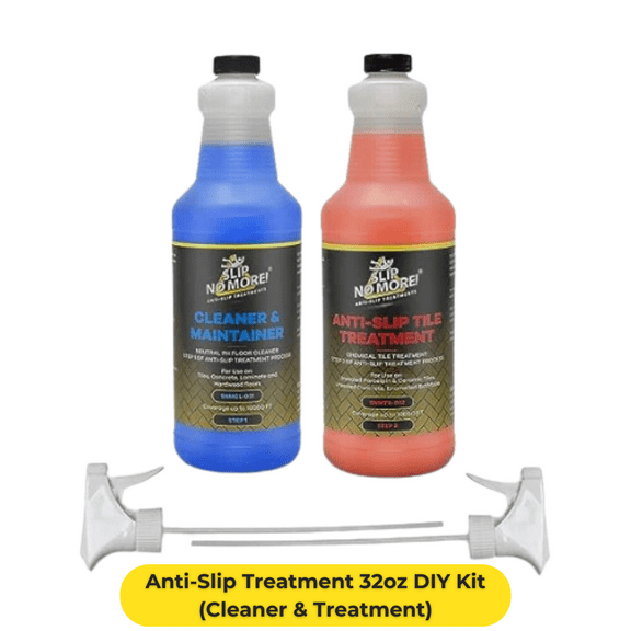 Slip No More! Anti Slip Tile Treatment Kit Covers 100sqft