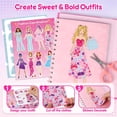 thumbnail image 5 of Mocoosy Makeup Craft Kit for Girls Ages 6-8 DIY Makeup Activity Book with Stickers, Mess-Free Dress-Up Art Crafts, Travel Game Car Road Trip Airplane Toy Birthday Gift Ideas for 4 7 9 10 12 Years Old, 5 of 8