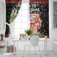 thumbnail image 5 of Fsddascl Christmas Blackout Curtains for Bedroom/Living Room, Thermal Insulated Kitchen Curtains, Truck Snowflake Pine Tree Black Red Plaid Grommet Darkening Window Treatment Drapes 52"x84"x2, 5 of 6