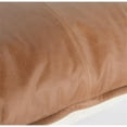 thumbnail image 6 of Trent Home 14x26" Authentic Leather Throw Pillow in Chestnut Brown, 6 of 9