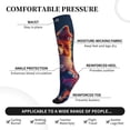 thumbnail image 2 of Rateoe Starry Sky White Cloud Puppy Compression Socks for Women and Men 20-30mmHg-Circulation Support Socks Knee High Nurse Pregnant Running Medical and Travel Athletic, 2 of 7