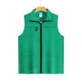 thumbnail image 4 of RYRJJ Men's Lightweight Golf Vest Outerwear with Multi Pockets Outdoor Travel Work Sleeveless Jacket for Running Hiking Sports(Army Green,XXL), 4 of 7