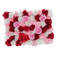 thumbnail image 1 of Panel de pared de flores artificiales, tapete floral, accesorios románticos para fotos, fondo floral, Rosa rojo, 1 of 9