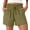 Green, variant on Summer Shorts for Women Wide Leg High Waisted Shorts Drawstring Casual Beach Shorts with Pockets