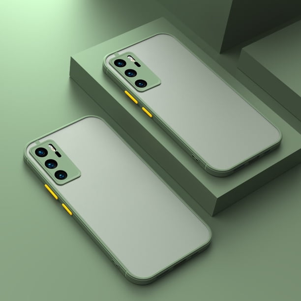 Estuche mate de armadura a prueba de golpes para Huawei P50 P40 P30 Pro Mate 40 30 20 Pro para Huawei Nova 7 6 8SE Pro Clear Hard PC Cover Tan Jianjun unisex