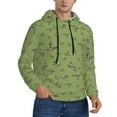 thumbnail image 2 of Naloa Mallard Duck Men's Casual Hooded Collar Drawstring Hoodies Pullover Sweatshirts Casual Long Sleeve Shirts-X-Large, 2 of 7