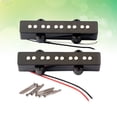 thumbnail image 6 of Soimiss Bass Guitar Pickup Metal Black for Jazz Guitar Parts Open Style 2Pack, 6 of 8