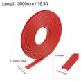 thumbnail image 2 of Uxcell 9mm x 5000mm Flexible TPE Self Adhesive U-Shape Veneer Edging Edge Banding Red, 2 of 6