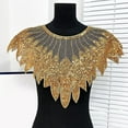 thumbnail image 6 of Beads Sequins Embroidered Lace Collar Front Panel Fashion Embellishment for Craft Collar Front Decoration, 6 of 9